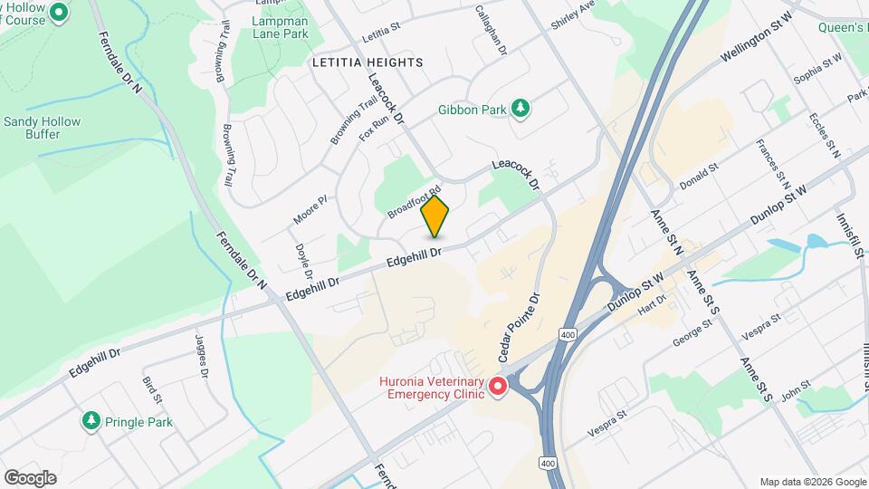 198 Edgehill Dr Map and Location Details