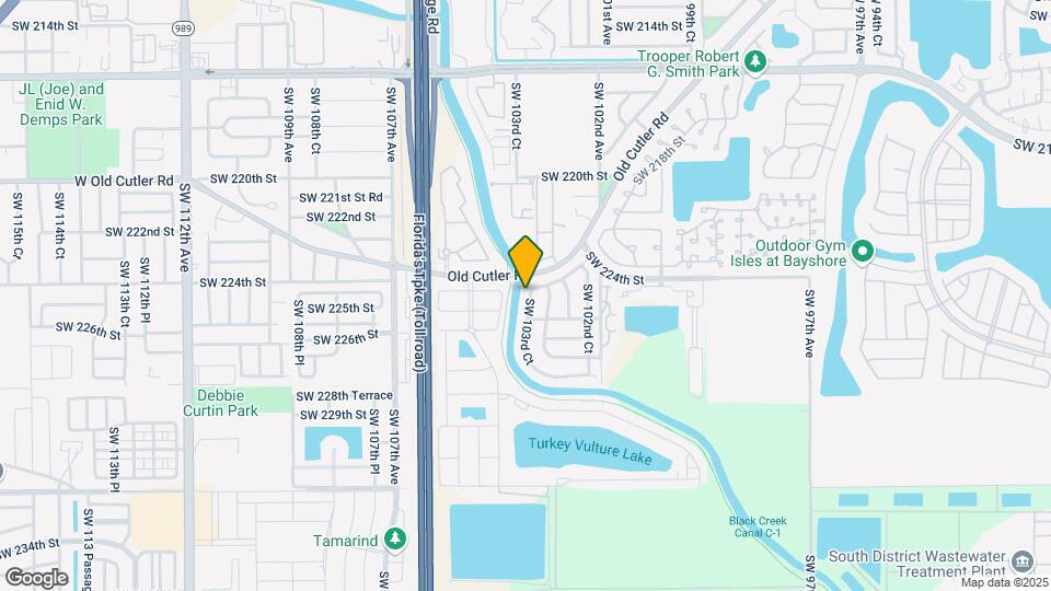 22452 SW 103rd Ct, Unit Studio Mapa y Detalles de la Ubicación