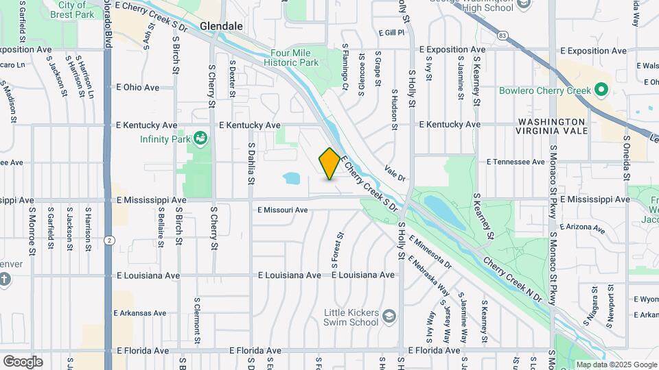 5300 E Cherry Creek South Dr, Unit Cherry Creek Village Map and Location Details