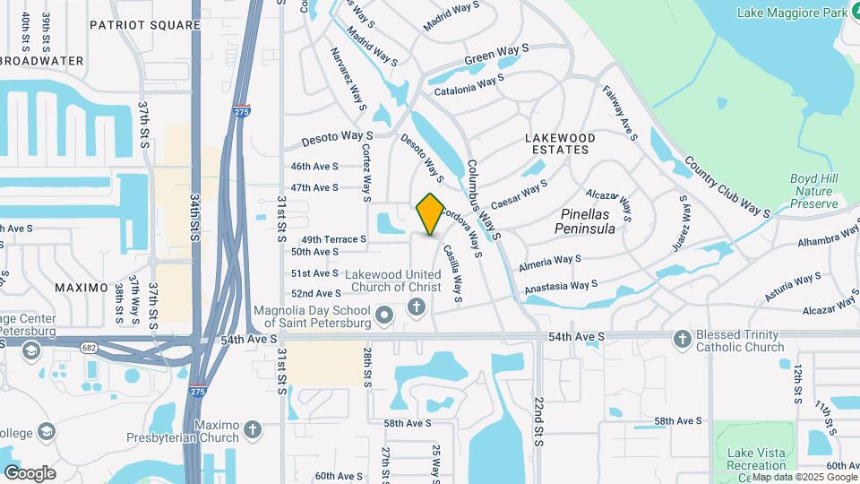 2512 Casilla Way S Map and Location Details