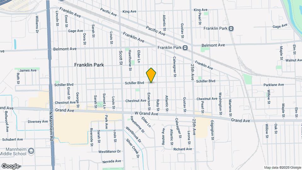 9817 Schiller Blvd Map and Location Details