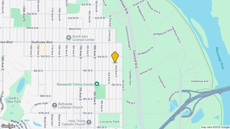 336 2nd Ave S Map and Location Details