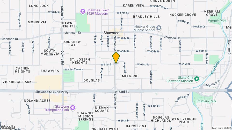 6113 Nieman Rd Mapa y Detalles de la Ubicación