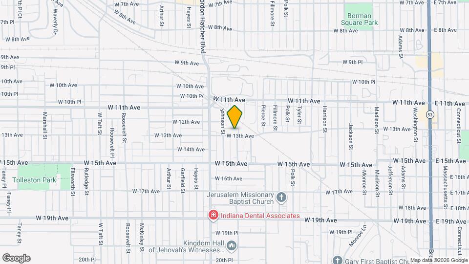 1308 W 13th Ave Mapa y Detalles de la Ubicación
