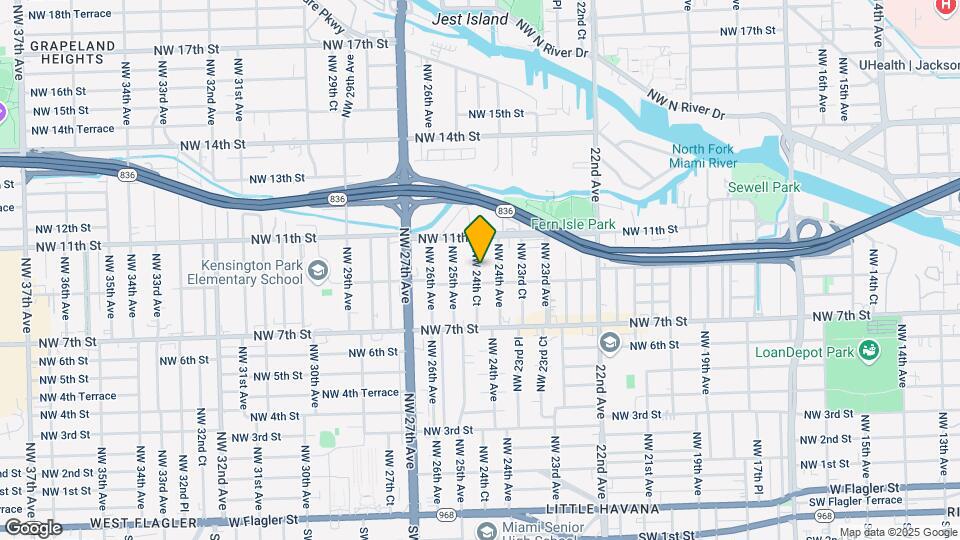 935 NW 24th Ct-Unit -B Mapa y Detalles de la Ubicación