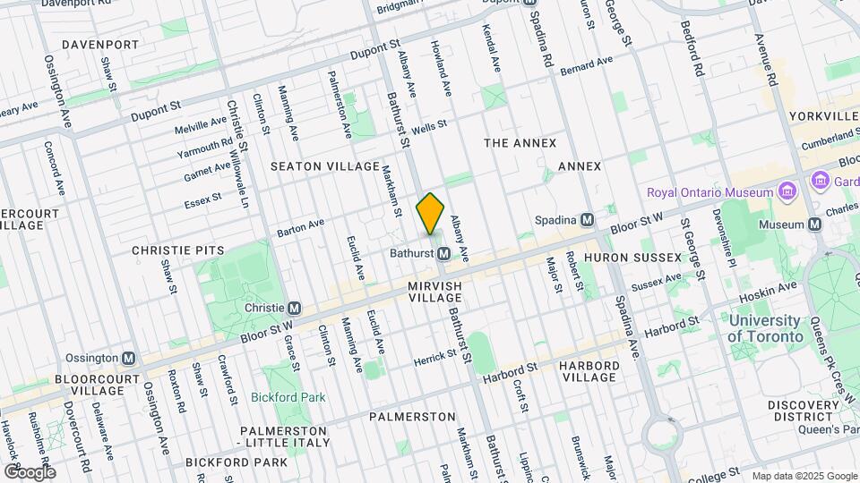 850 Bathurst St Map and Location Details