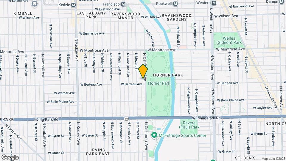 4210 N California Ave Map and Location Details
