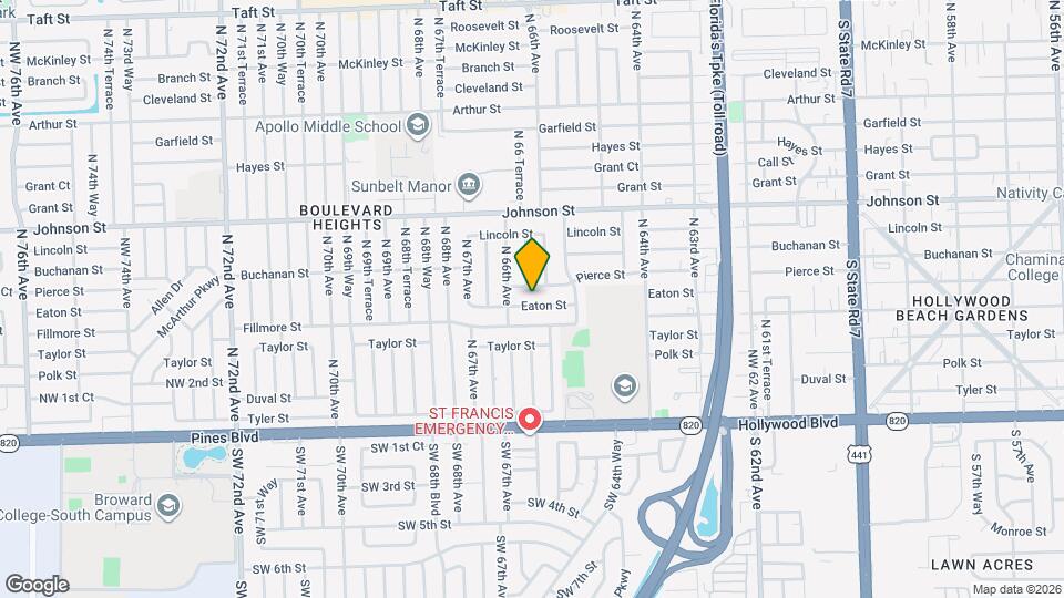 6557 Eaton St Map and Location Details