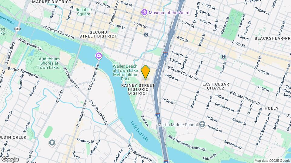 81 Rainey St Map and Location Details