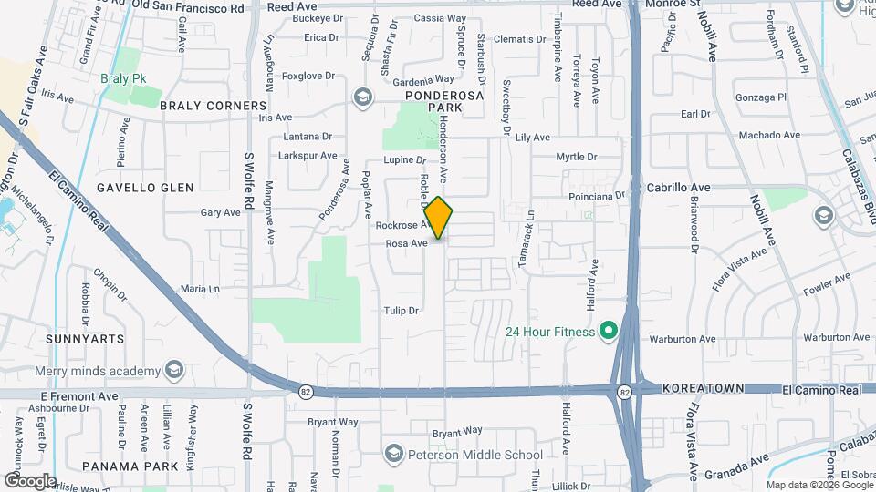 915 Henderson Ave Map and Location Details