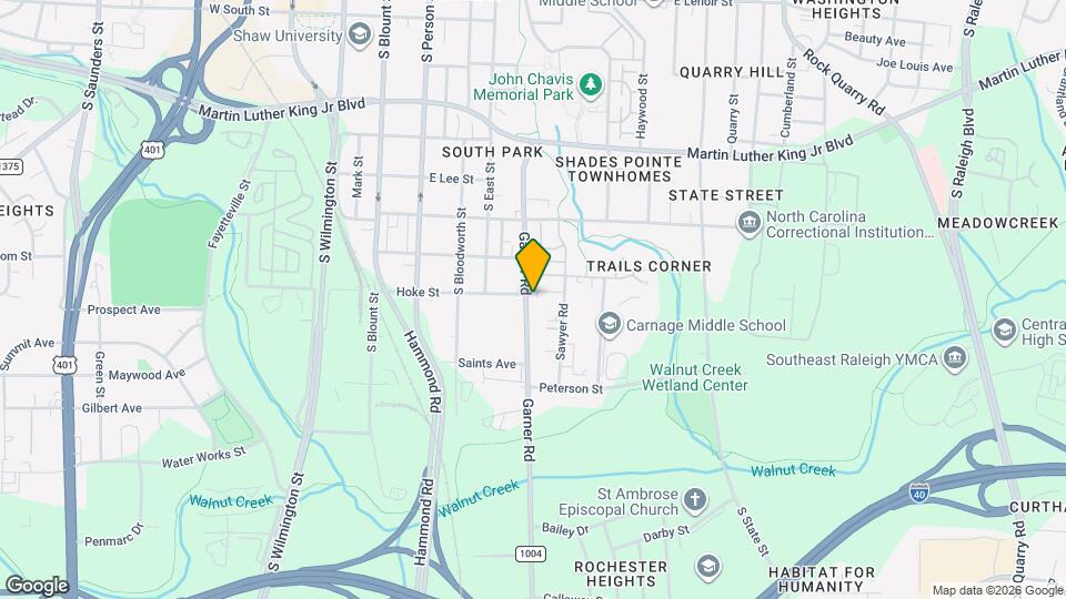 1317 Garner Rd Map and Location Details