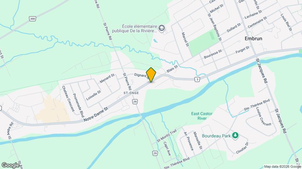 890 Notre Dame St Map and Location Details