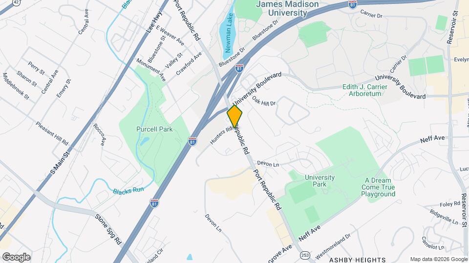 1330 Hunters Rd Map and Location Details