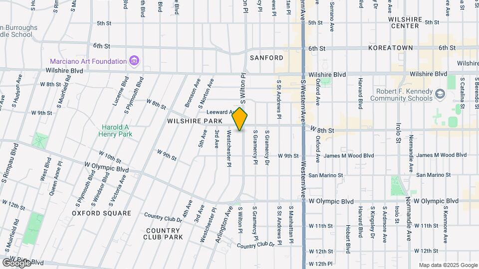 821 S. Wilton Pl., Map and Location Details