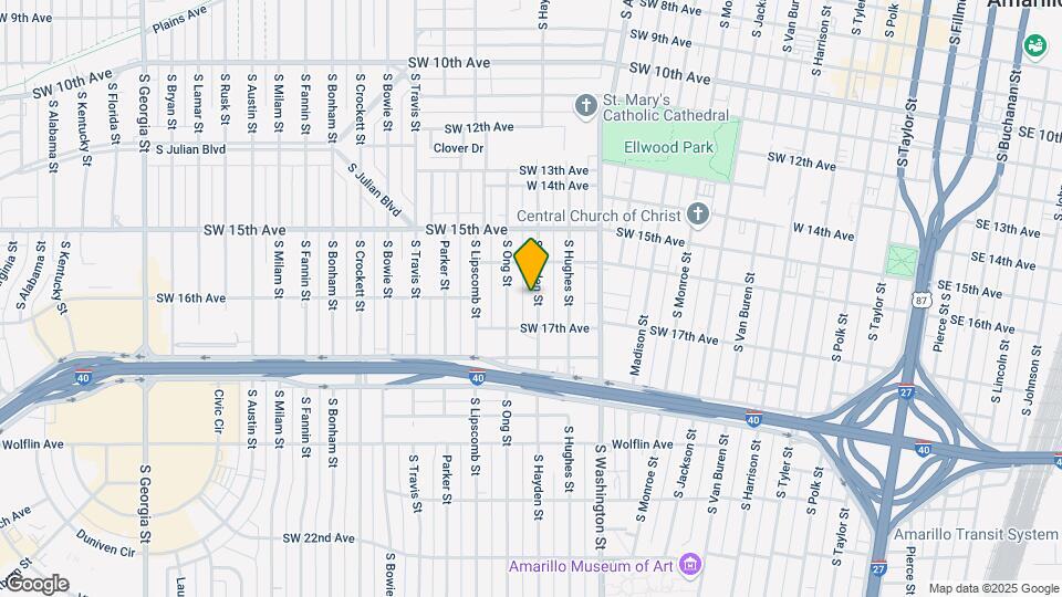 1614 S Hayden St, Unit #3 Map and Location Details