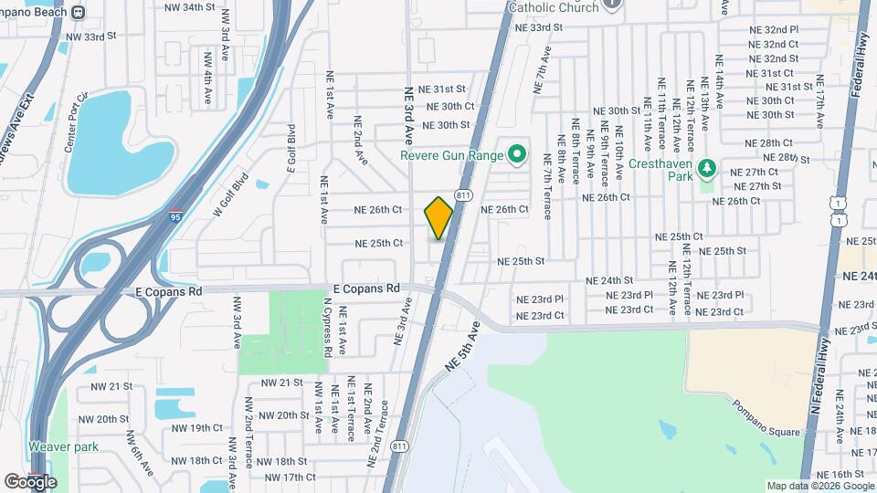 350 NE 25th Ct Map and Location Details