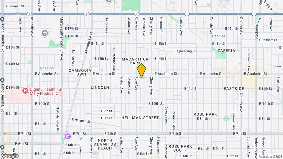 1139 Gardenia Ave Map and Location Details
