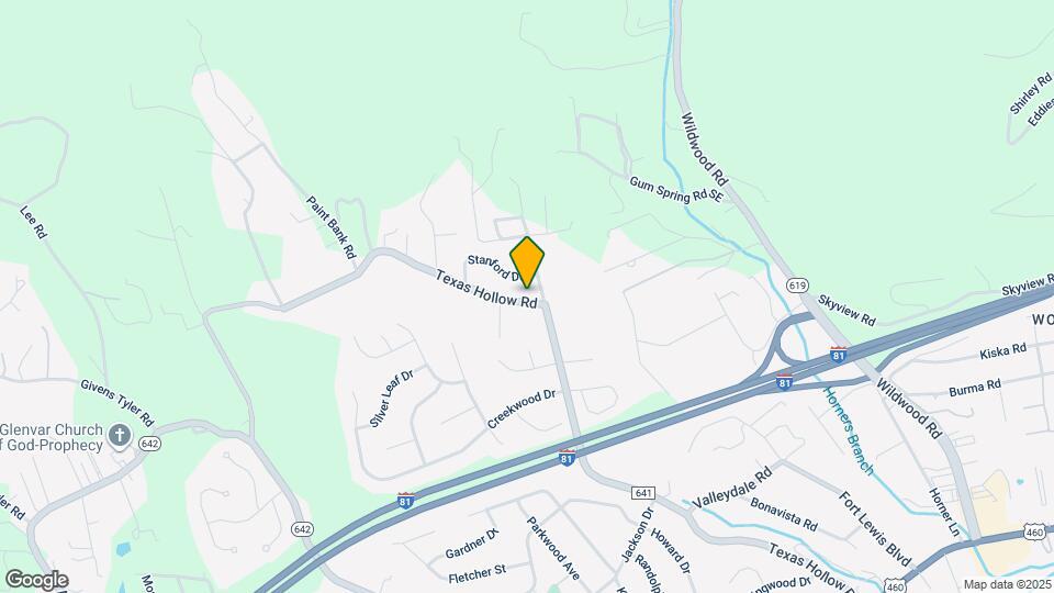 619 Texas Hollow Rd Map and Location Details