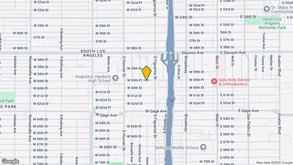 530 W 59th Pl Map and Location Details