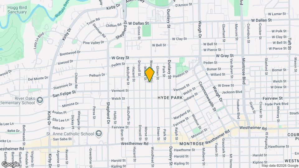 1800 Woodhead St Map and Location Details