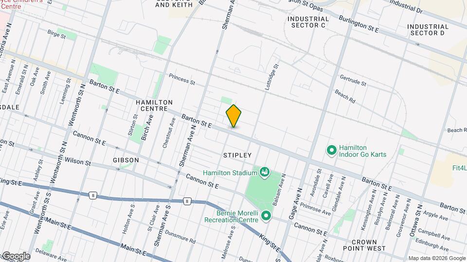 745 Barton St E Map and Location Details