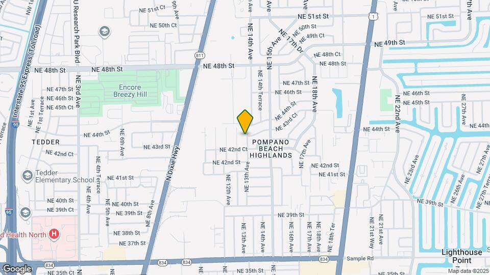 4281 NE 13th Ave Map and Location Details