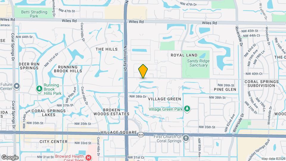 9118 NW 40th St Map and Location Details