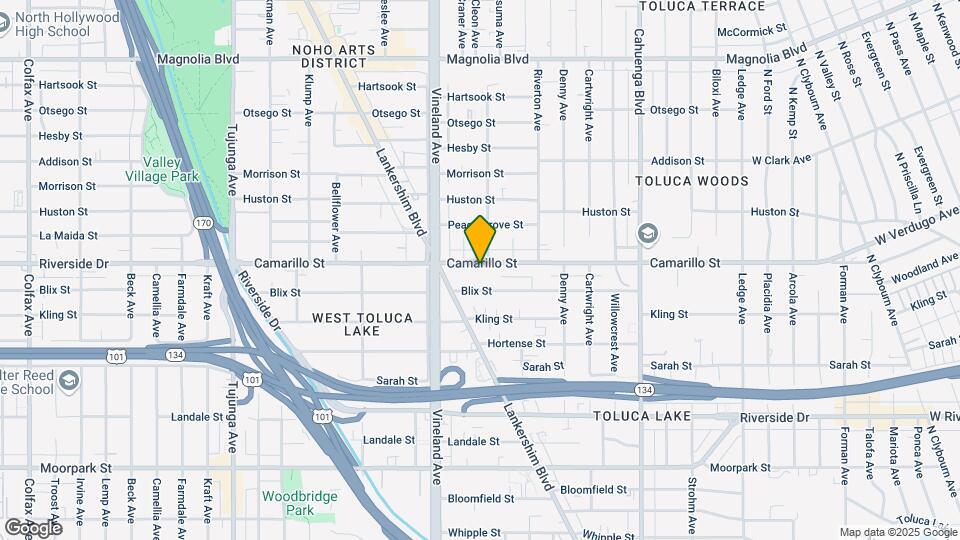 10908 Camarillo St Map and Location Details