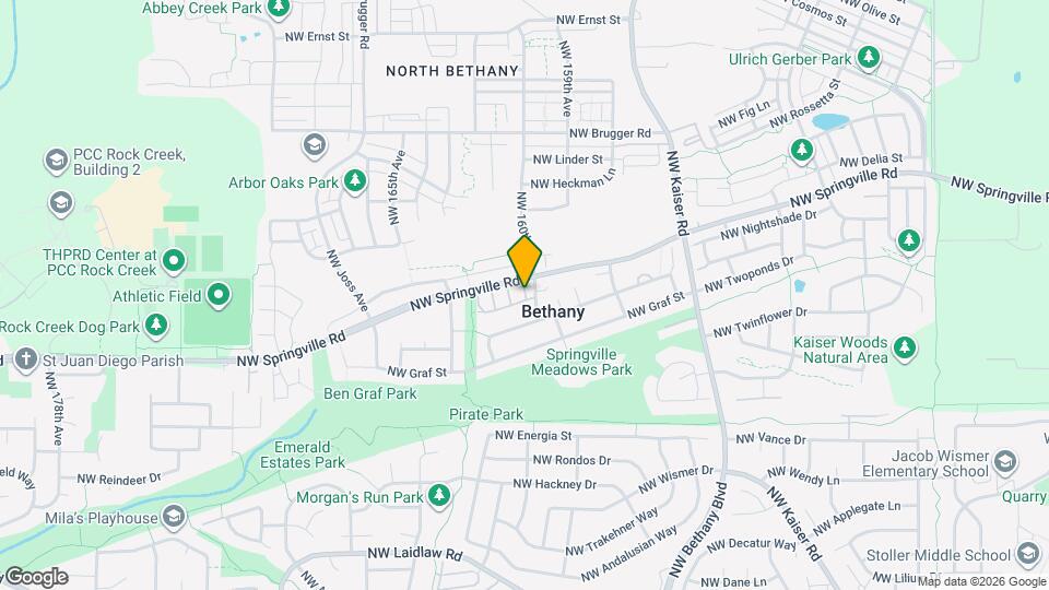 16125 NW Fescue Ct Map and Location Details