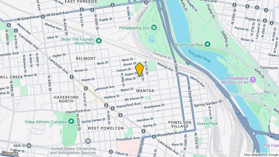 717 N 38th St Map and Location Details