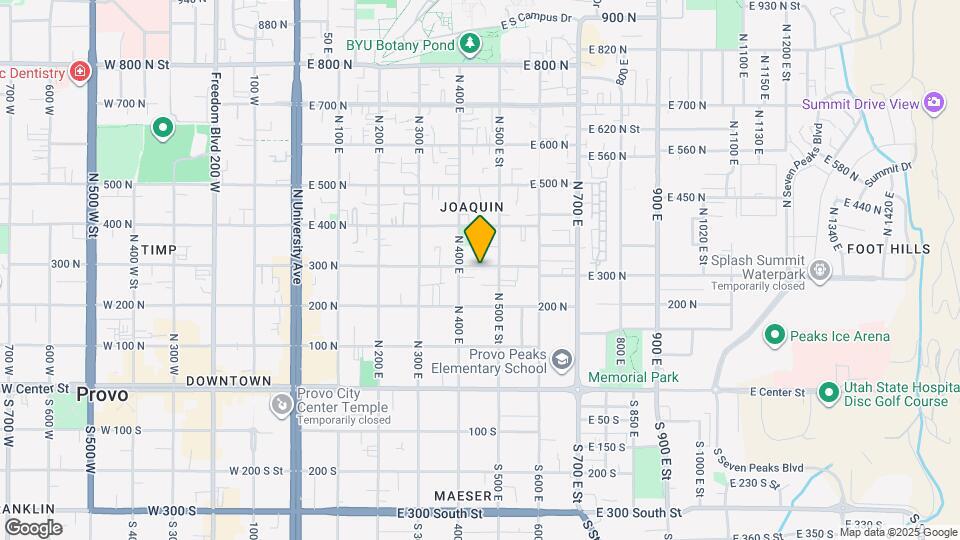 450 E 300 N Map and Location Details