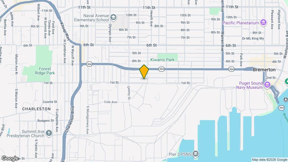 1909 Gregory Way Map and Location Details