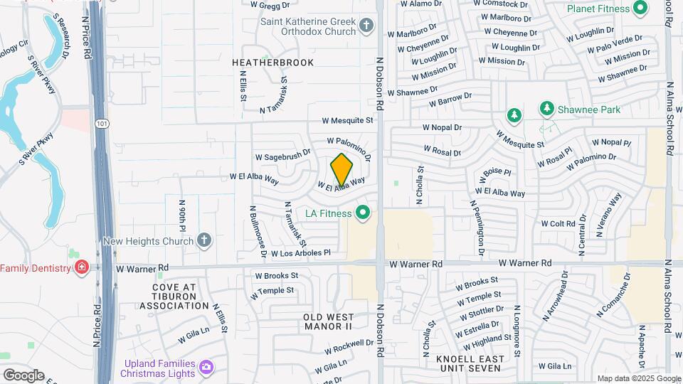 2109 W El Alba Way Map and Location Details