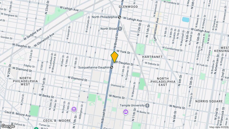 2243 N Broad St Map and Location Details