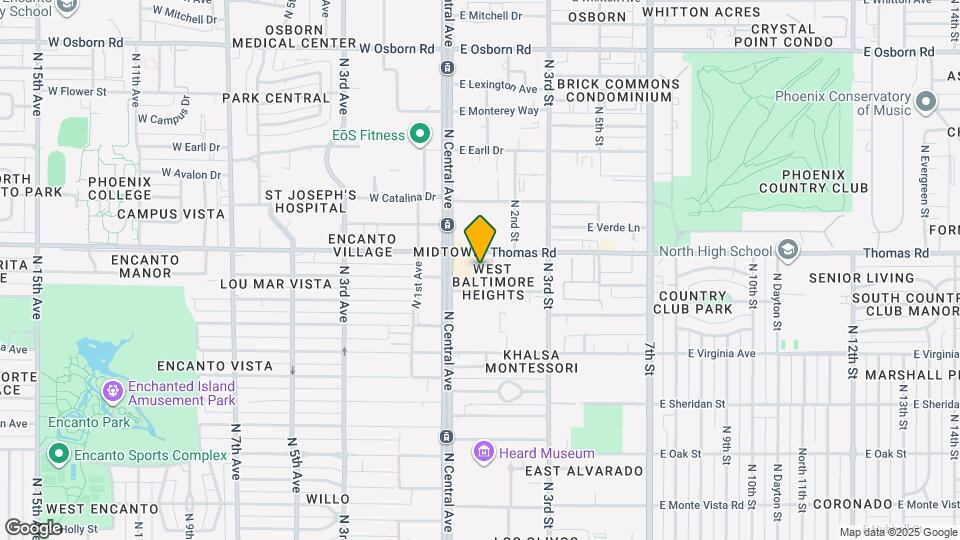 MAA Central Ave Map and Location Details