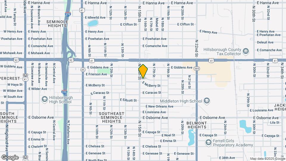 1504 E McBerry St Map and Location Details