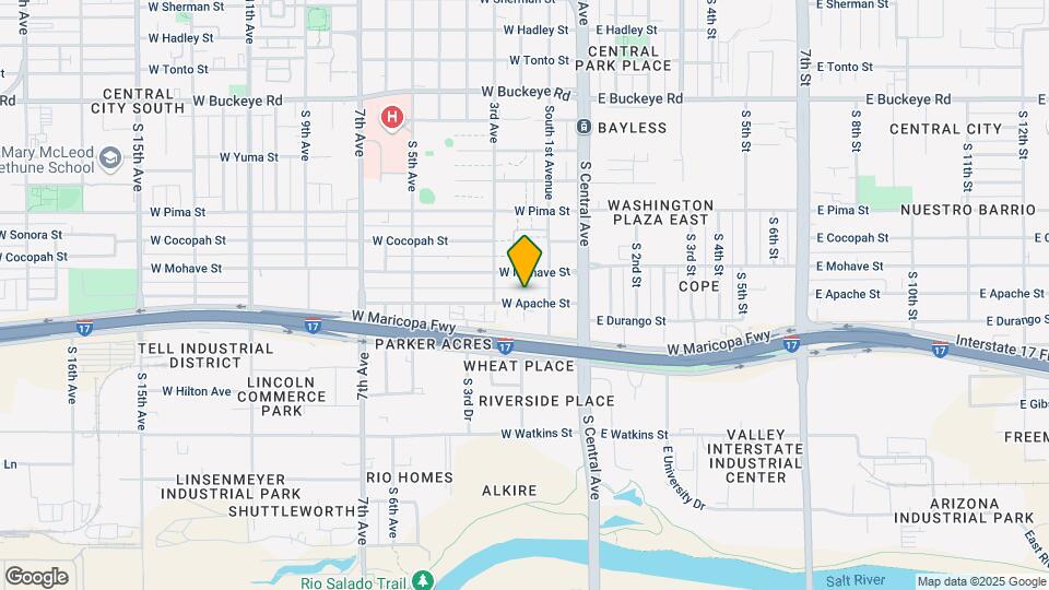 116 W Apache St Mapa y Detalles de la Ubicación