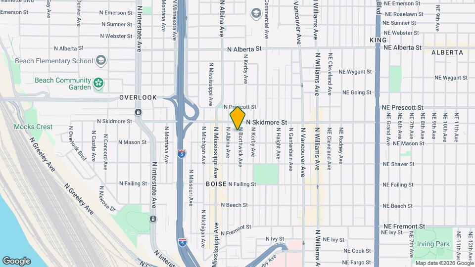 4135 N Borthwick Ave Map and Location Details