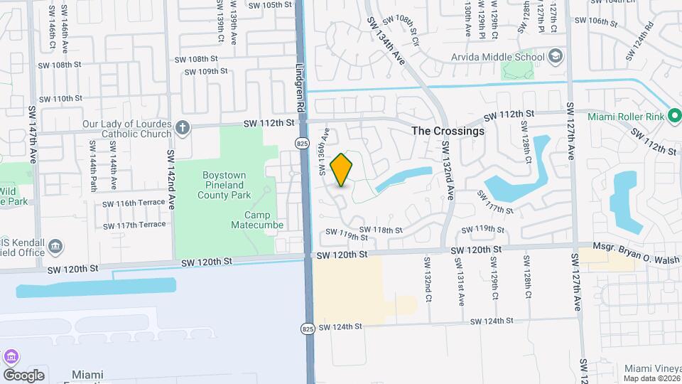 13565 SW 116th Terrace Map and Location Details