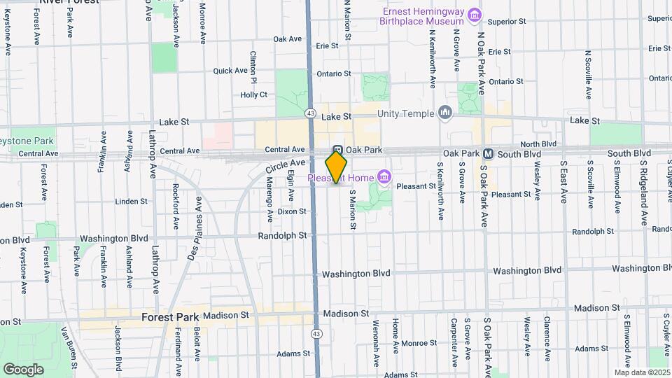 1119 Pleasant St Map and Location Details