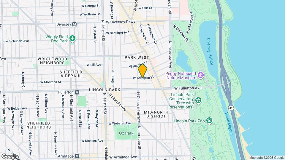 555 W Arlington Map and Location Details