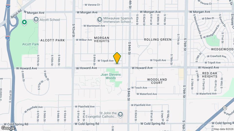 8526 W Howard Ave Map and Location Details