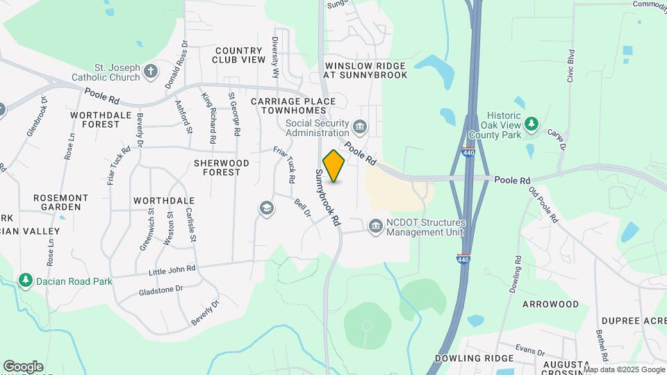 663 Sunnybrook Rd Map and Location Details