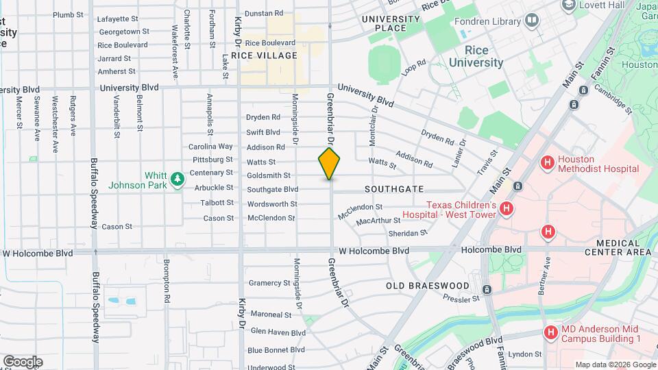 6310 Greenbriar Dr, Unit 6310 Mapa y Detalles de la Ubicación