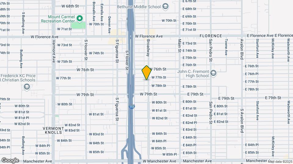 7717 S Broadway Mapa y Detalles de la Ubicación