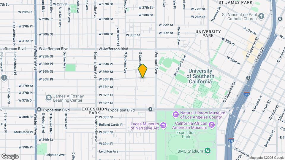 1160 W 36th Pl Mapa y Detalles de la Ubicación