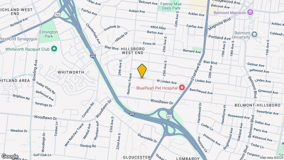 2701 W Linden Ave Map and Location Details