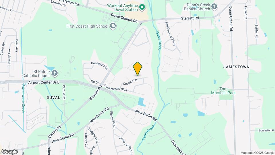 909 Corsica Ln Map and Location Details