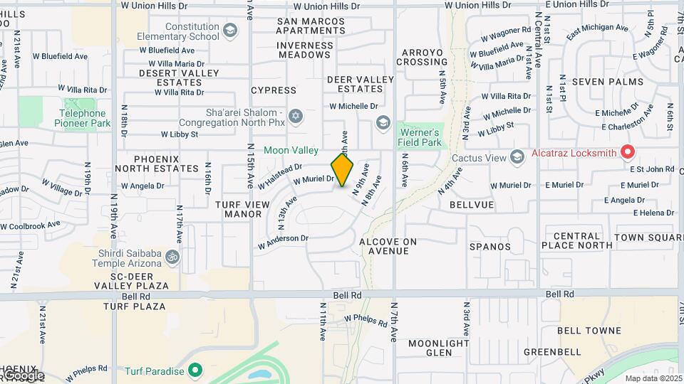 926 W Angela Dr Map and Location Details