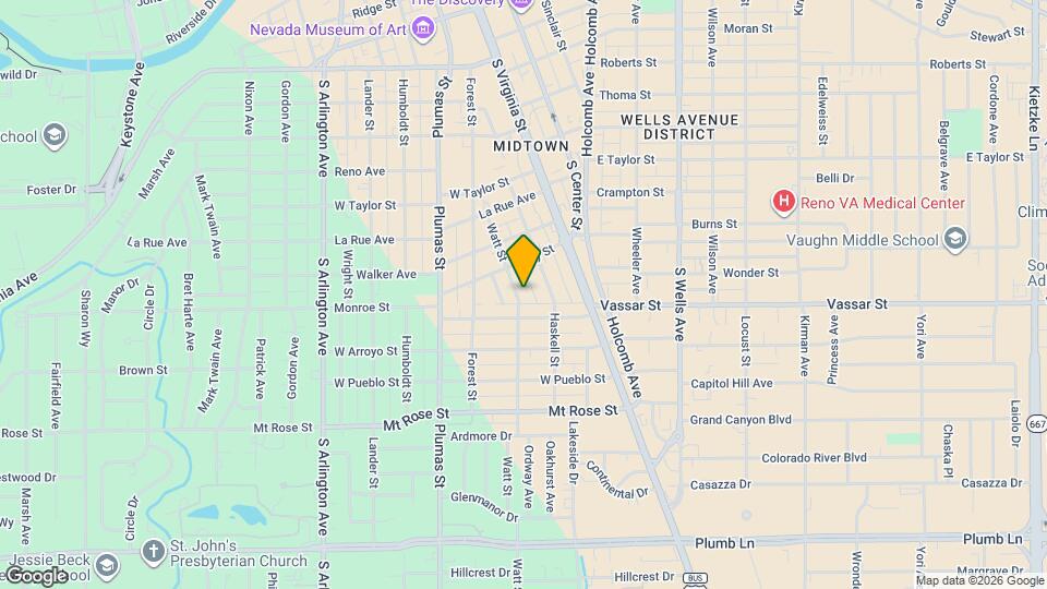 1054 Watt St Map and Location Details